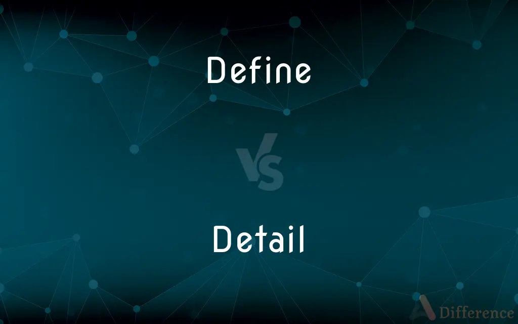 Define vs. Detail — What's the Difference?