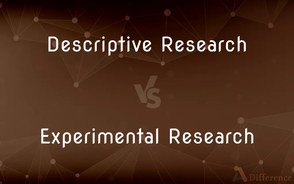 difference between descriptive research and experimental research