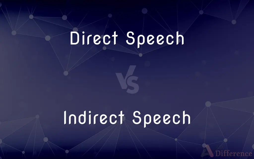 Direct Speech vs. Indirect Speech — What's the Difference?