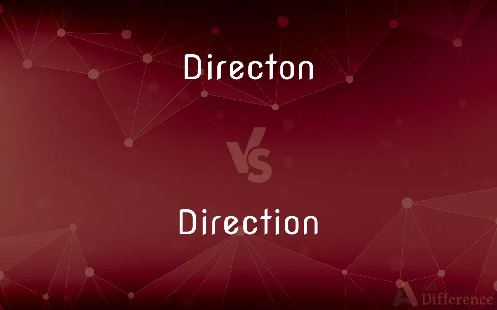 Directon vs. Direction — Which is Correct Spelling?