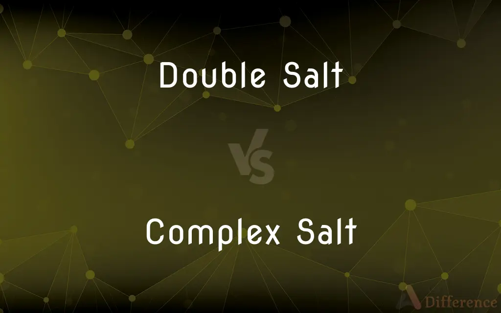 Double Salt vs. Complex Salt — What's the Difference?