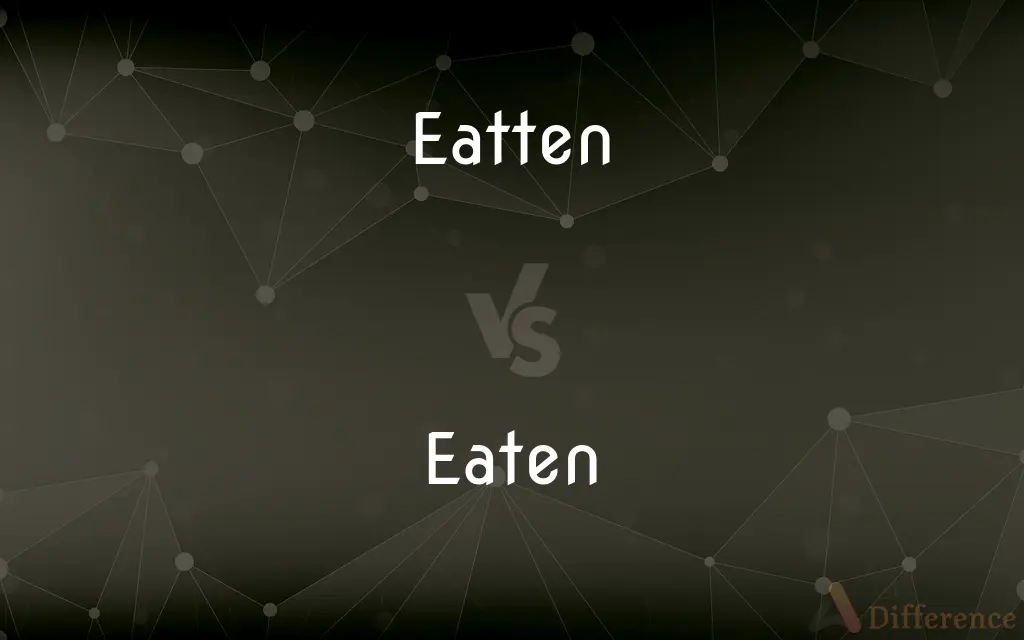 Eatten vs. Eaten — Which is Correct Spelling?