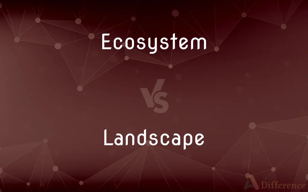 Ecosystem vs. Landscape — What's the Difference?