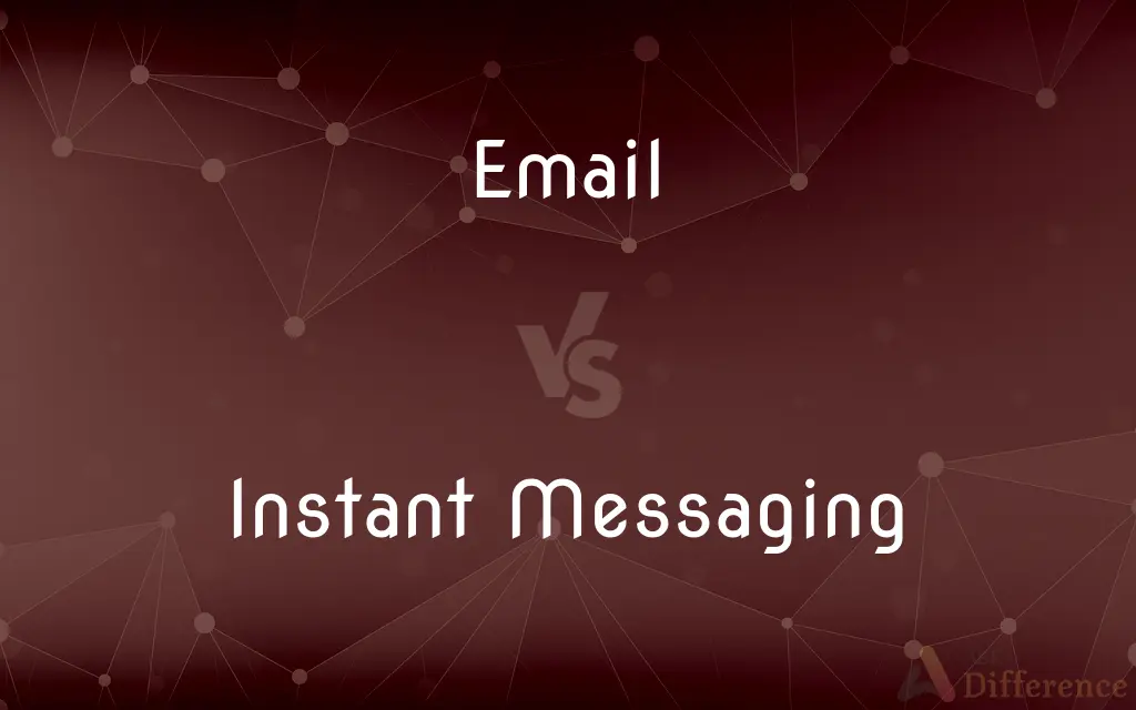 Email vs. Instant Messaging — What's the Difference?