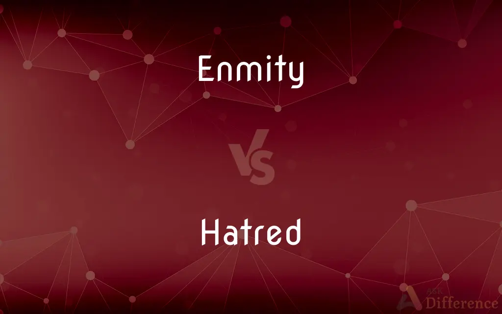 Enmity vs. Hatred — What's the Difference?