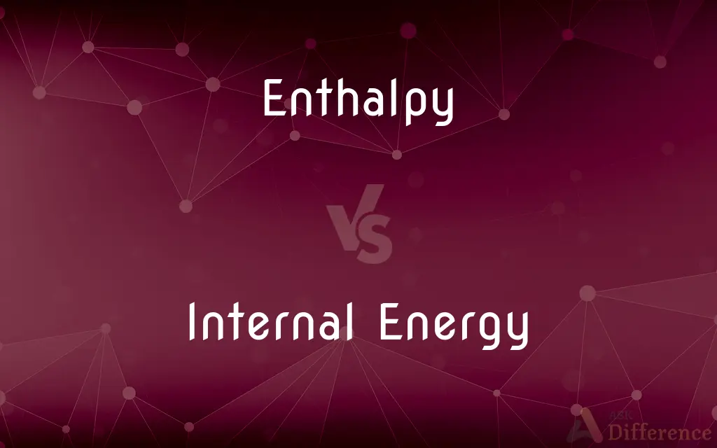 Enthalpy vs. Internal Energy — What's the Difference?