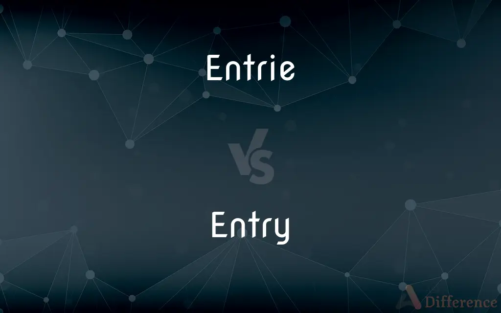 Entrie vs. Entry — Which is Correct Spelling?