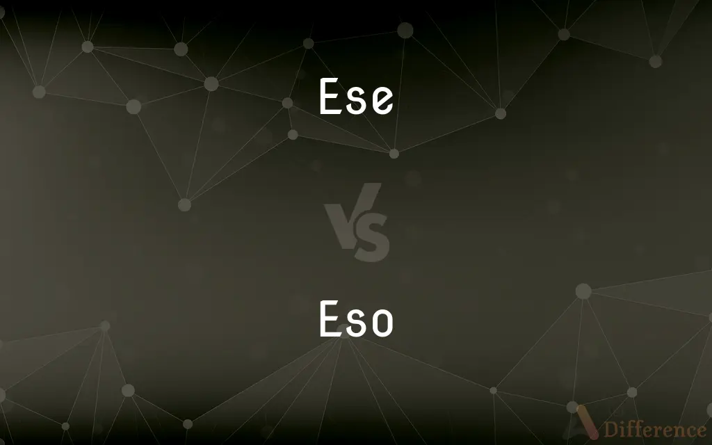 ese vs. eso — What's the Difference?