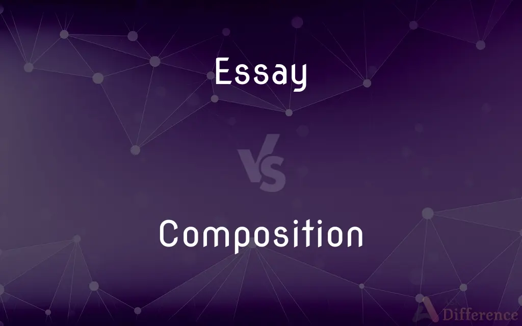 difference between essay writing and composition