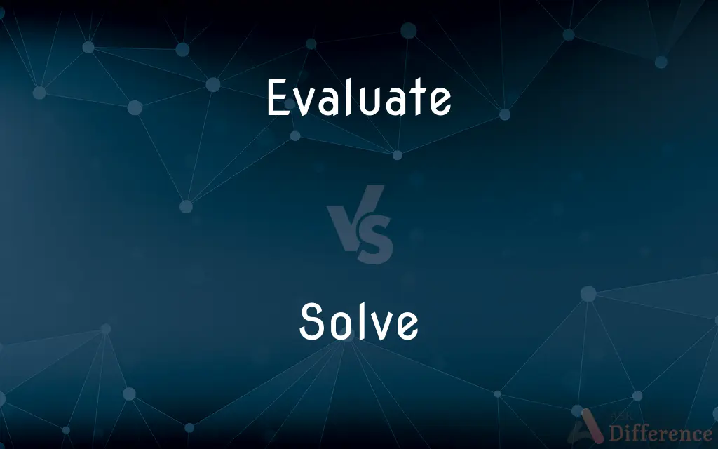 Evaluate Vs Solve What s The Difference 