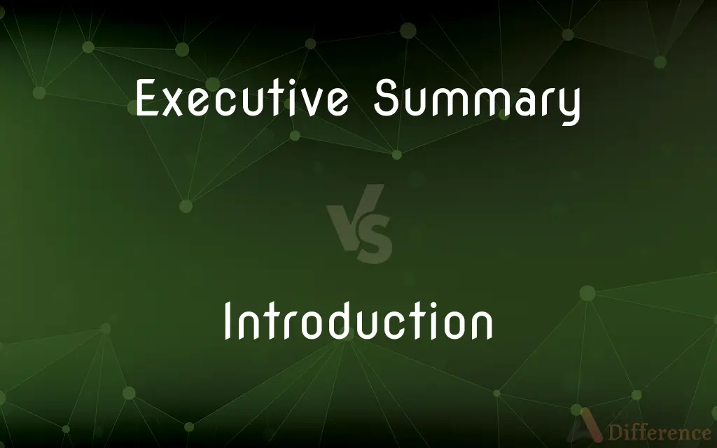 Executive Summary vs. Introduction — What's the Difference?