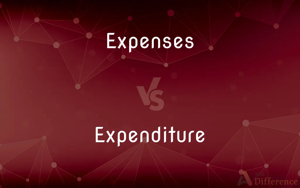 Expenses vs. Expenditure — What's the Difference?