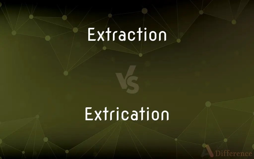 Extraction vs. Extrication — What's the Difference?