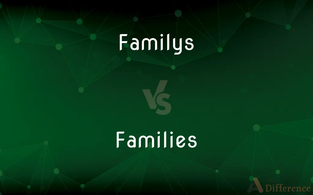 Familys vs. Families — Which is Correct Spelling?