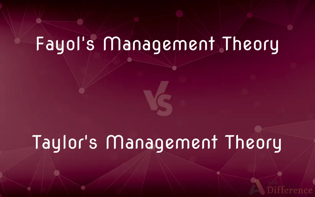 Fayol's Management Theory vs. Taylor's Management Theory — What's the Difference?