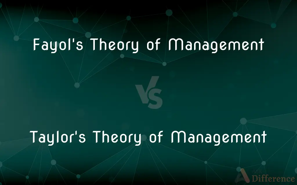 Fayol's Theory of Management vs. Taylor's Theory of Management — What's the Difference?