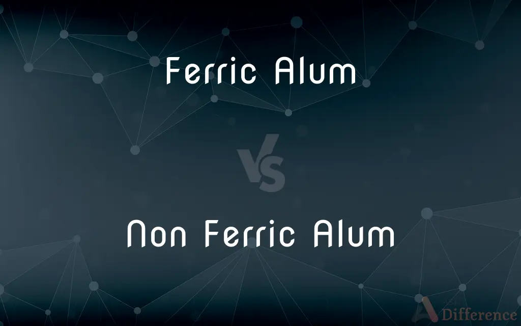 Ferric Alum vs. Non Ferric Alum — What's the Difference?