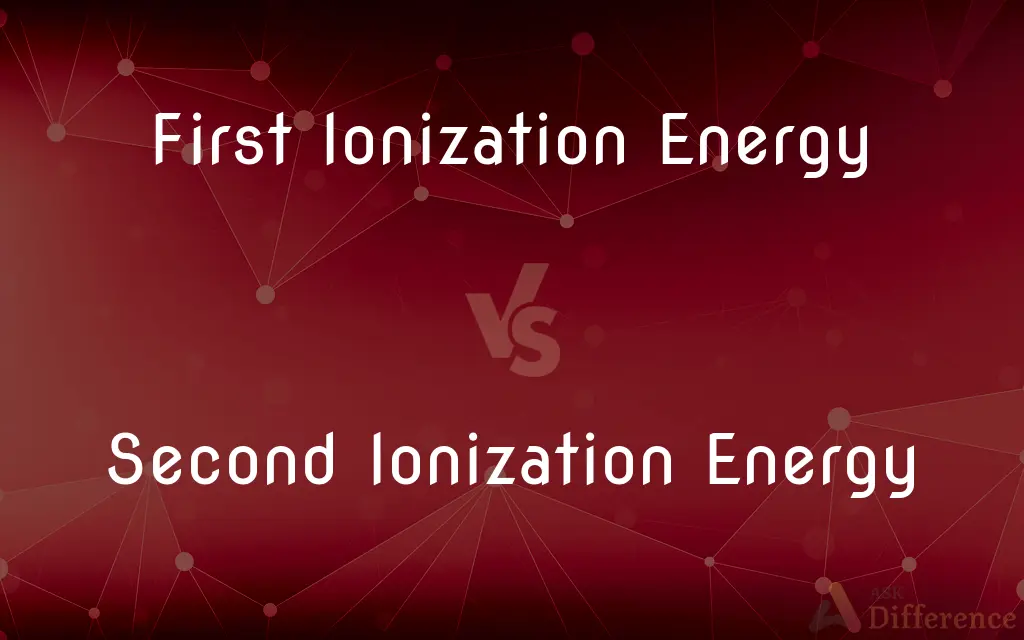 First Ionization Energy vs. Second Ionization Energy — What's the Difference?