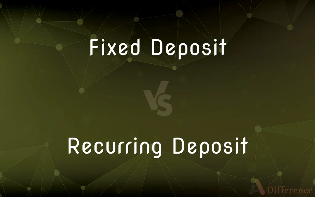 Fixed Deposit Vs Recurring Deposit — Whats The Difference 4552