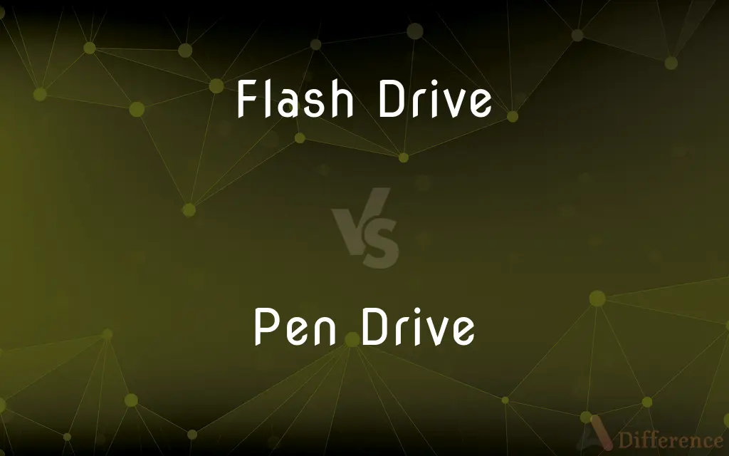 Flash Drive vs. Pen Drive — What's the Difference?