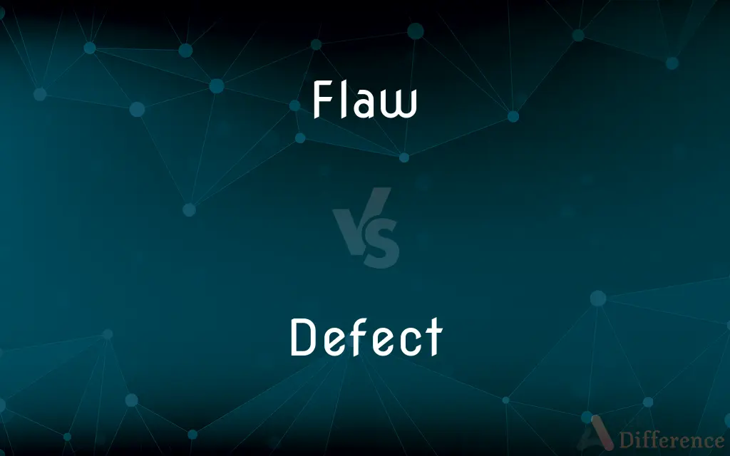 Flaw vs. Defect — What's the Difference?