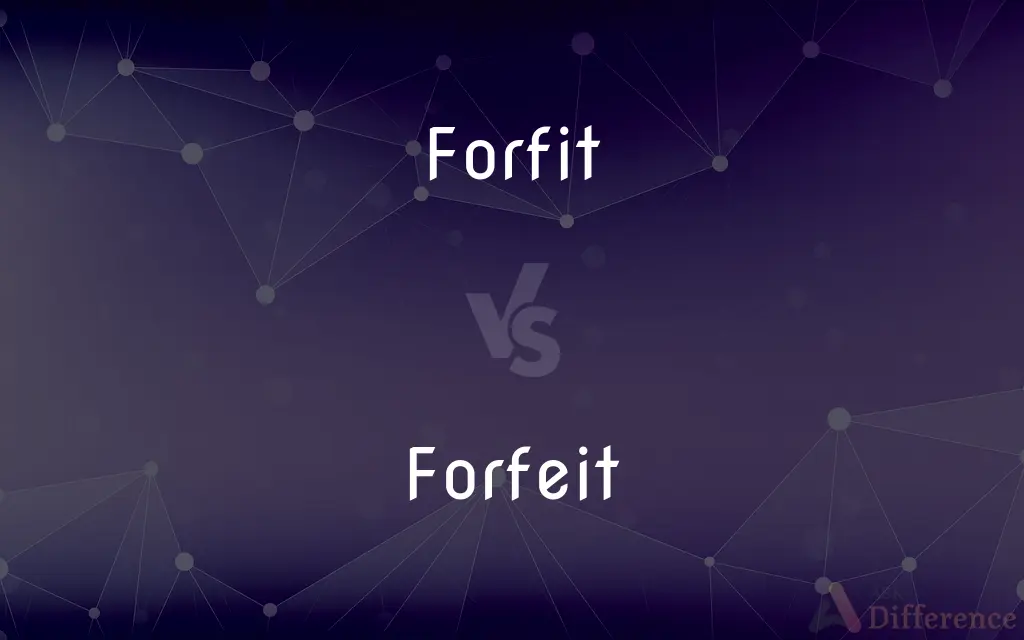 Forfit vs. Forfeit — Which is Correct Spelling?