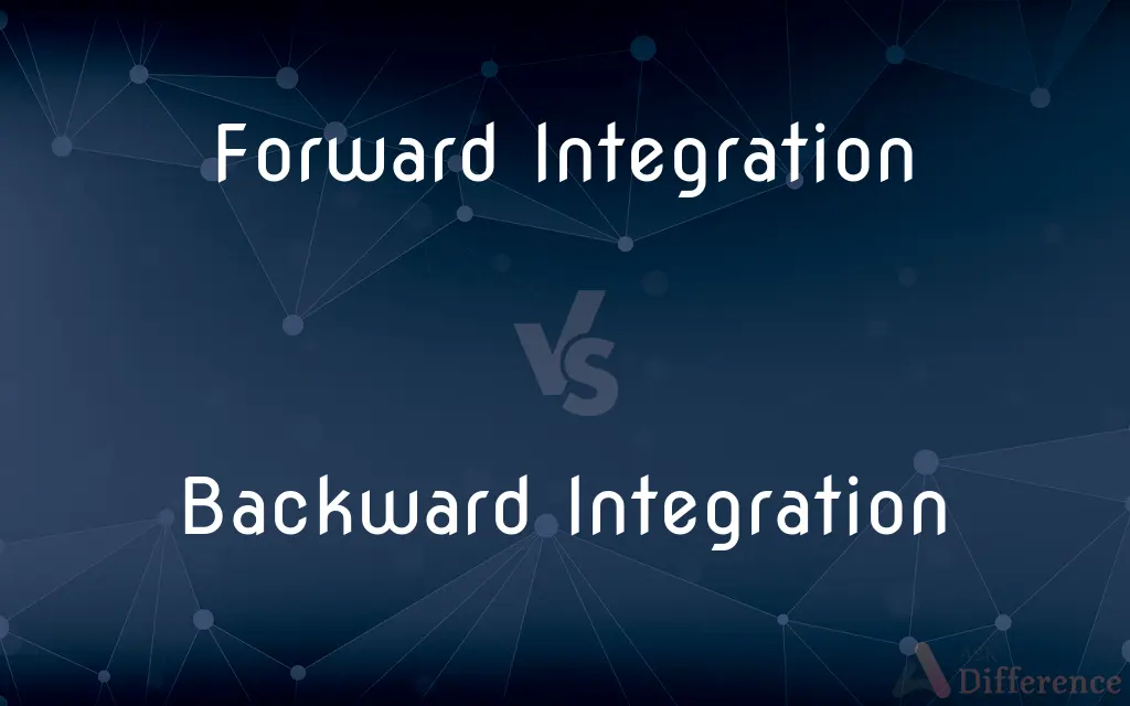 Forward Integration vs. Backward Integration — What's the Difference?