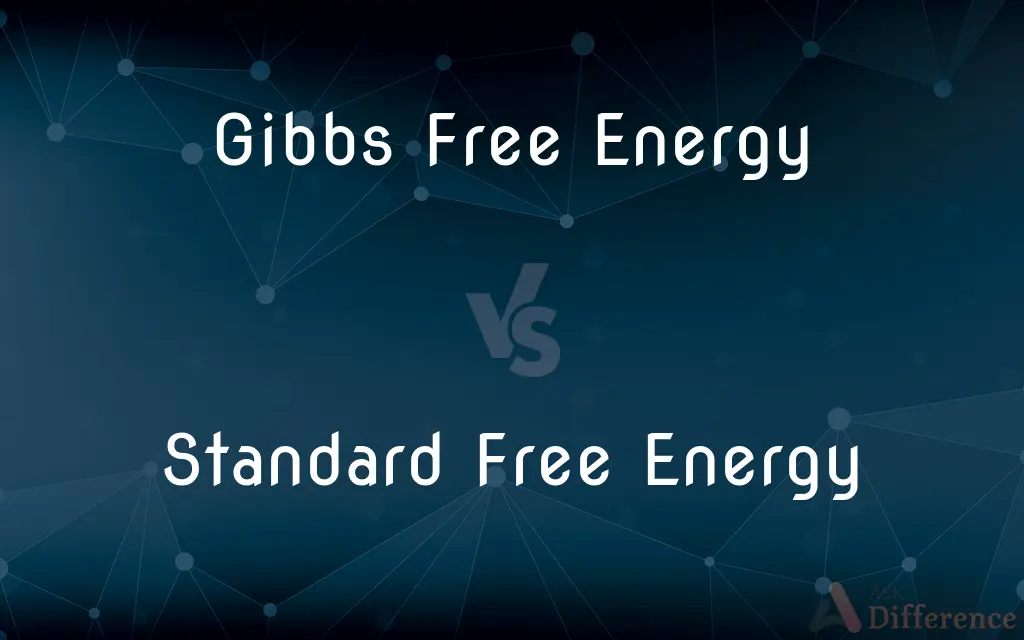 Gibbs Free Energy vs. Standard Free Energy — What's the Difference?