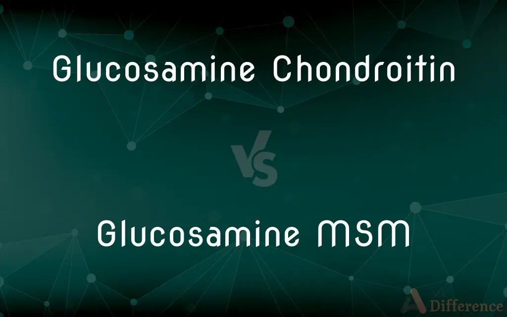 Glucosamine Chondroitin vs. Glucosamine MSM — What's the Difference?