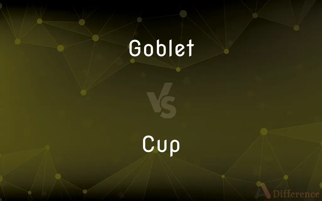 Goblet vs. Cup — What's the Difference?