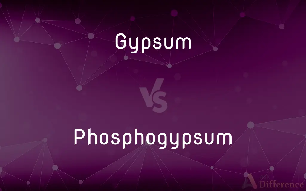 Gypsum vs. Phosphogypsum — What's the Difference?