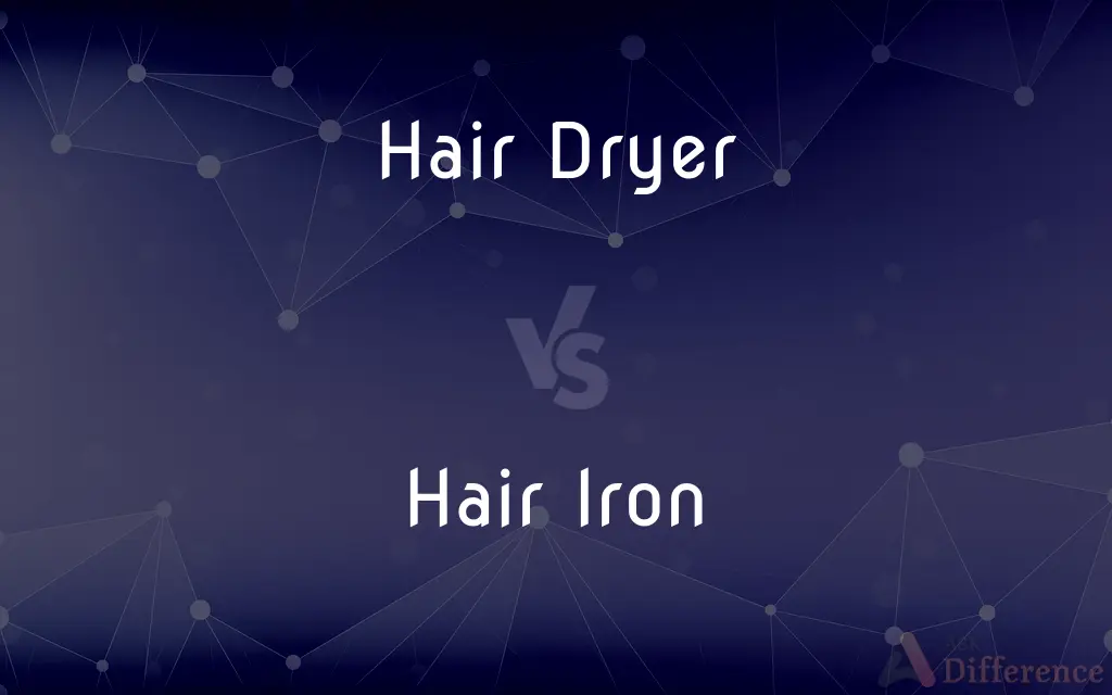 Hair Dryer vs. Hair Iron — What's the Difference?