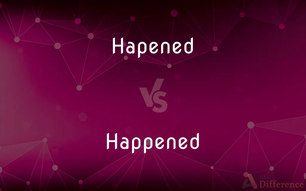 Hapened vs. Happened — Which is Correct Spelling?