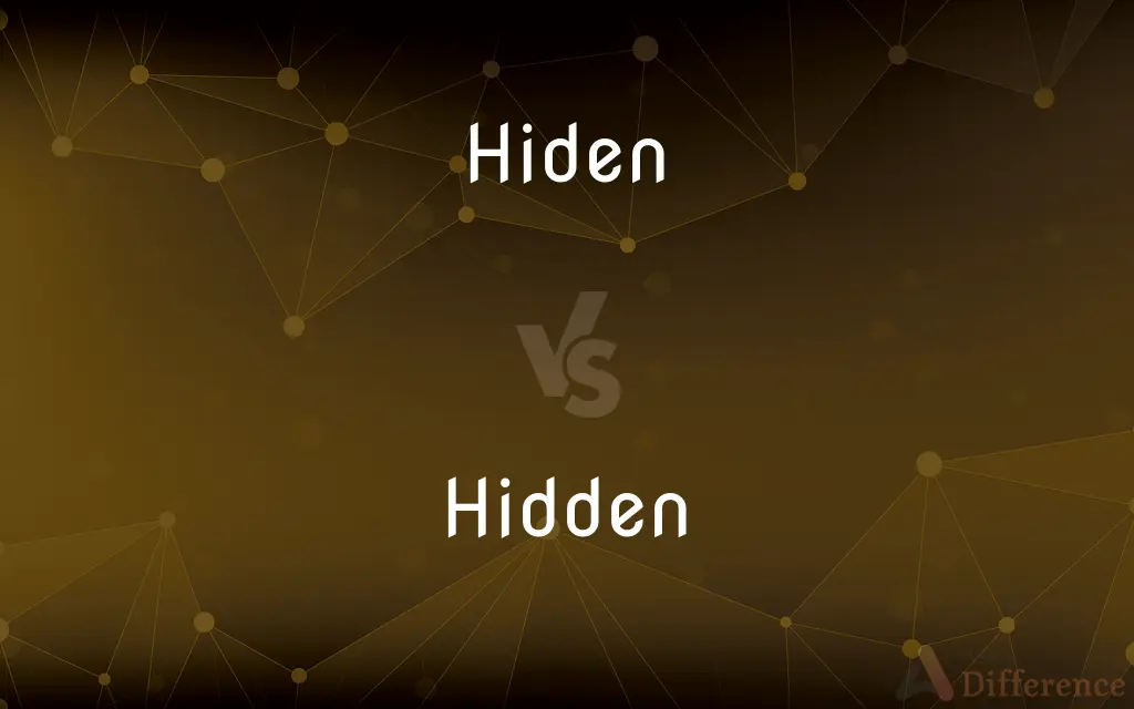 Hiden vs. Hidden — Which is Correct Spelling?