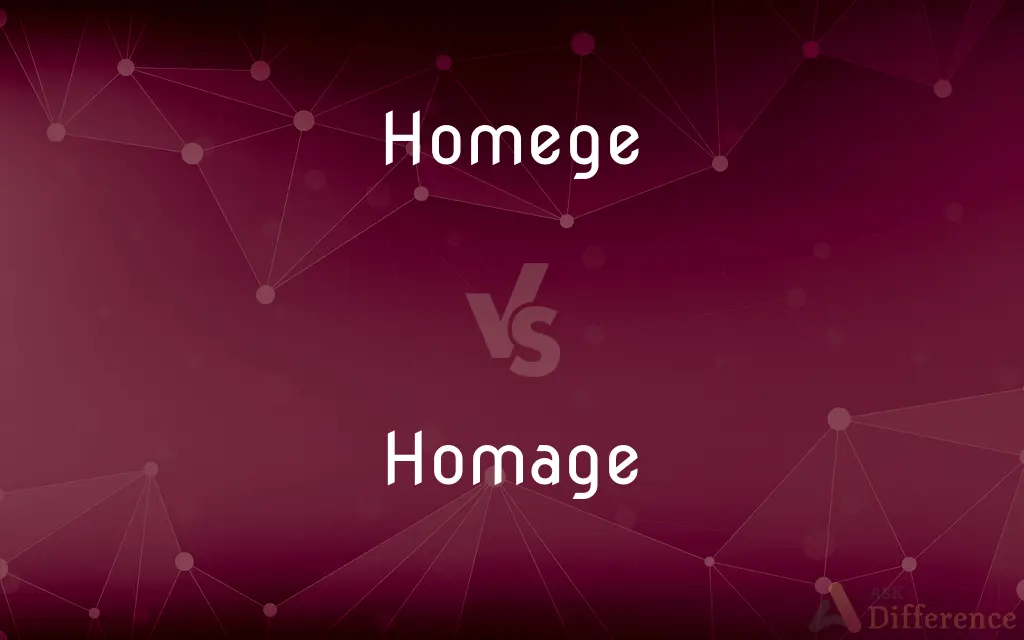 Homege vs. Homage — Which is Correct Spelling?