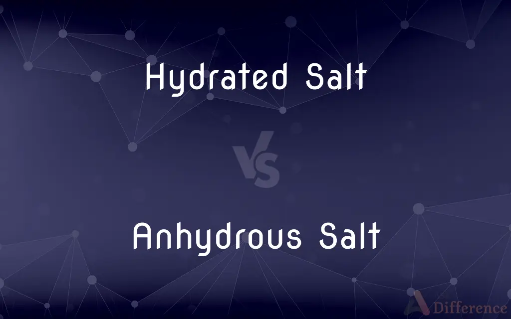 Hydrated Salt vs. Anhydrous Salt — What's the Difference?