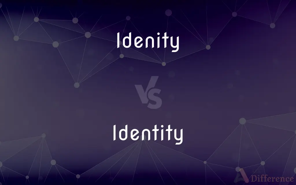 Idenity vs. Identity — Which is Correct Spelling?