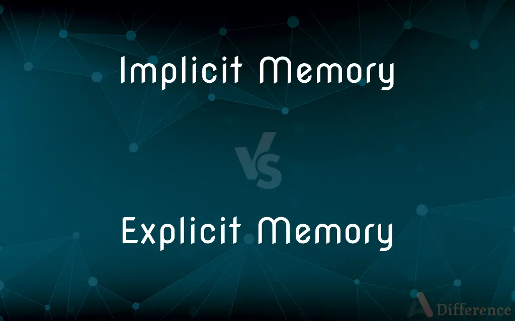 Implicit Memory vs. Explicit Memory — What's the Difference?