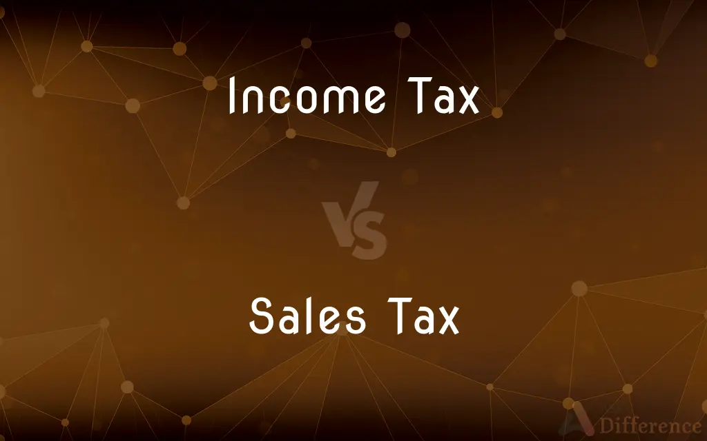 Income Tax vs. Sales Tax — What's the Difference?