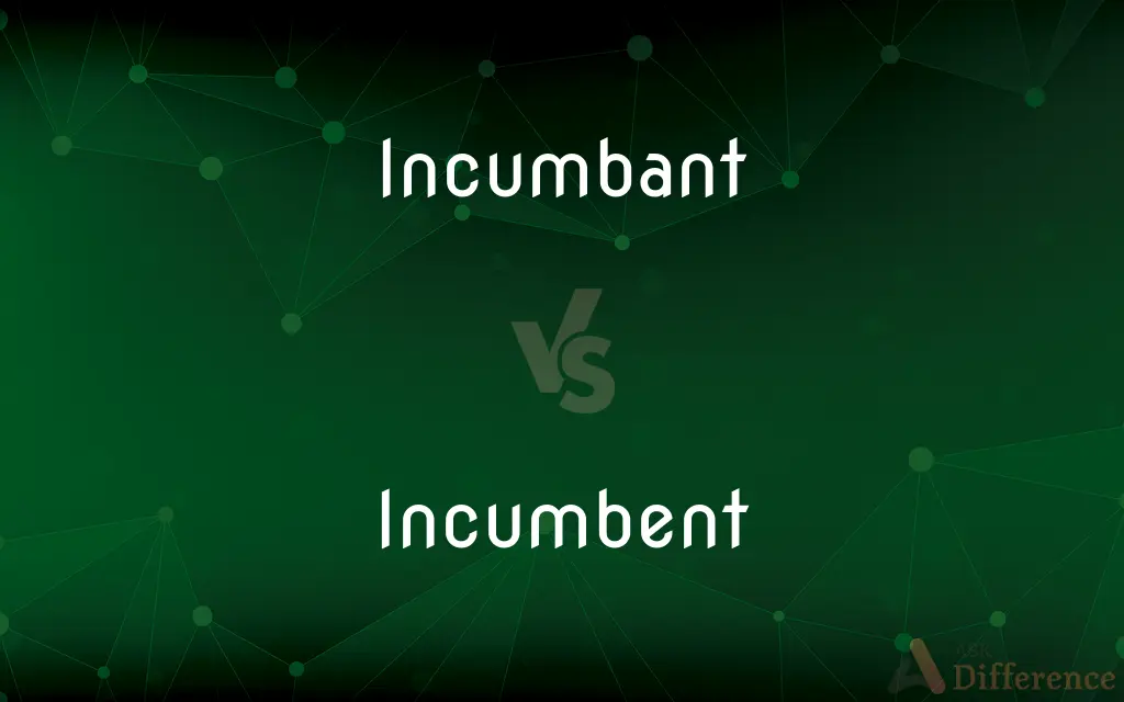 Incumbant vs. Incumbent — Which is Correct Spelling?