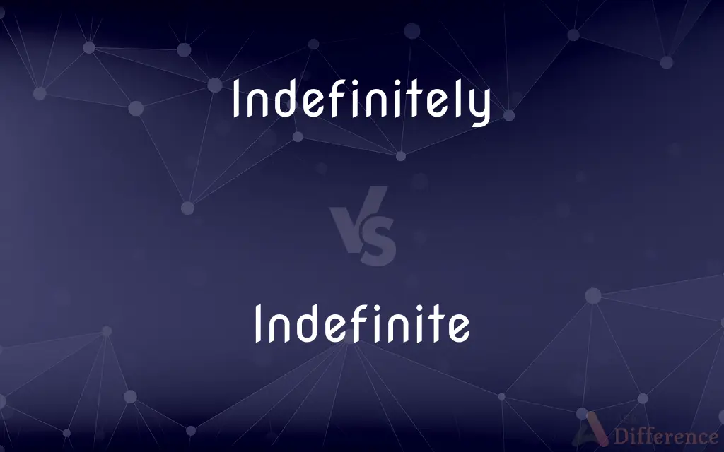 Indefinitely vs. Indefinite — What's the Difference?