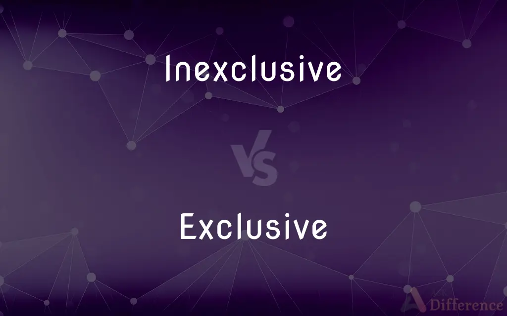 Inexclusive vs. Exclusive — Which is Correct Spelling?