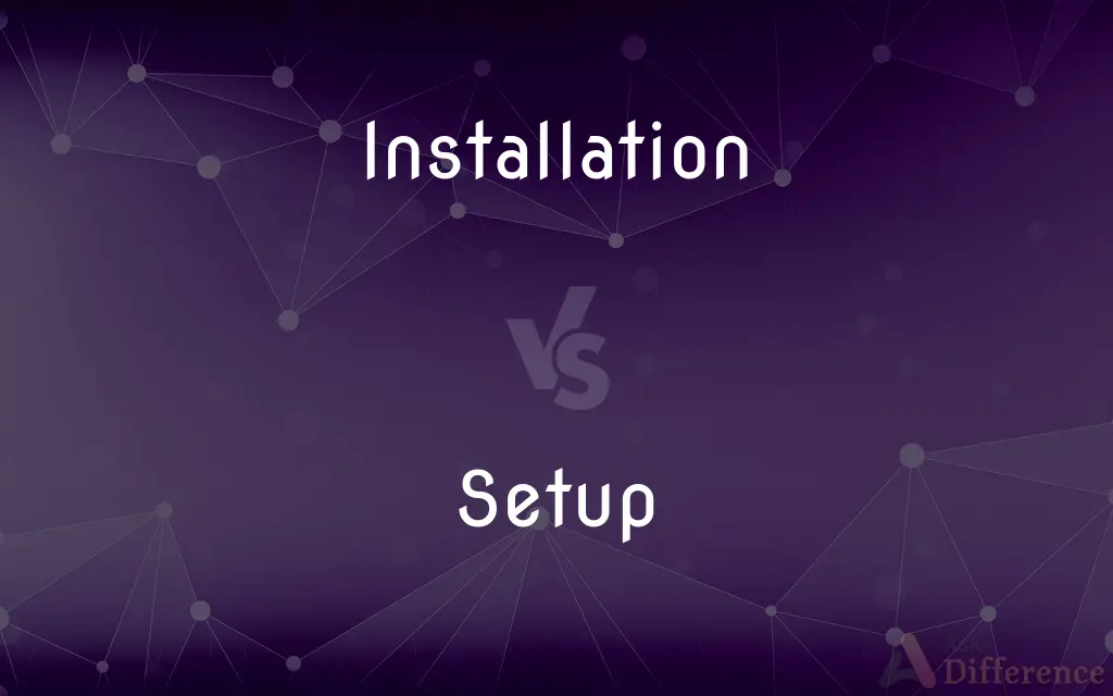 Installation vs. Setup — What's the Difference?