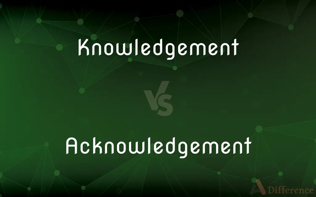 Knowledgement vs. Acknowledgement — Which is Correct Spelling?