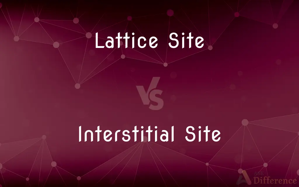 Lattice Site vs. Interstitial Site — What's the Difference?