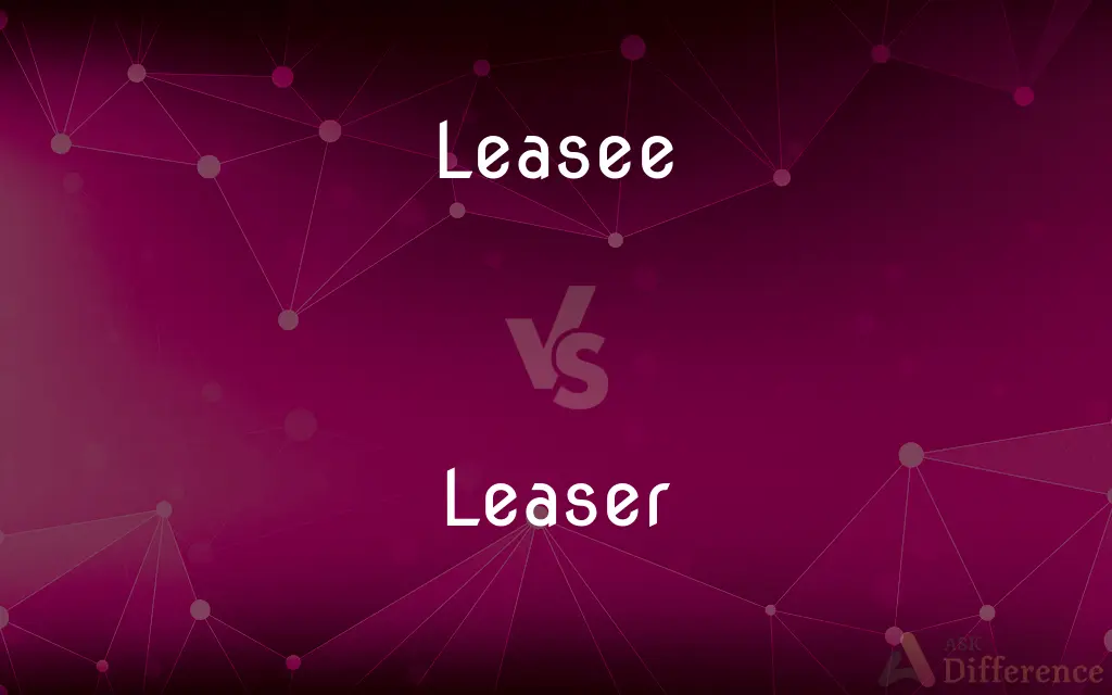 Leasee vs. Leaser — What's the Difference?