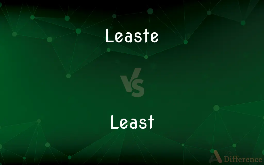 Leaste vs. Least — Which is Correct Spelling?