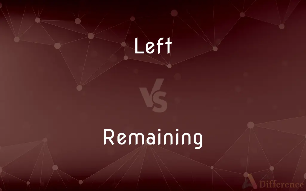 Left vs. Remaining — What's the Difference?