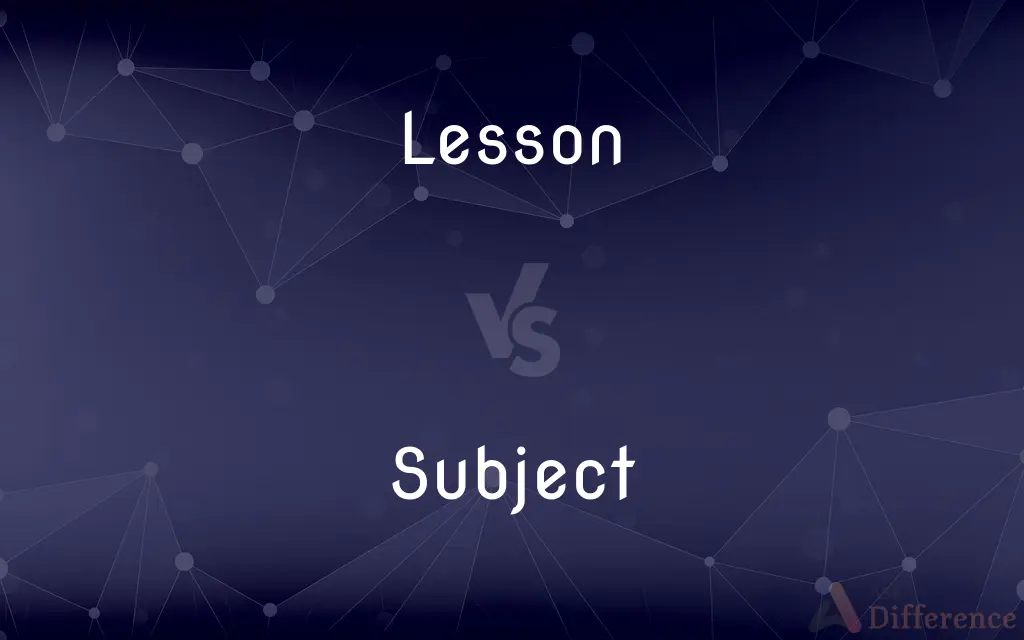 Lesson Vs Subject What s The Difference 