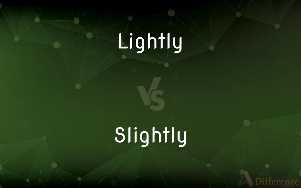 Lightly vs. Slightly — What's the Difference?